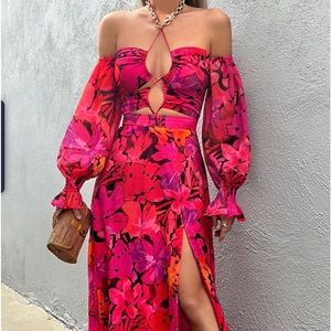 Runway the Label Karma Maxi Dress with slit.